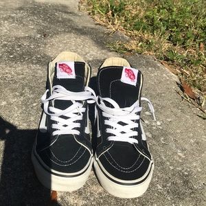 COPY - High top black and white vans